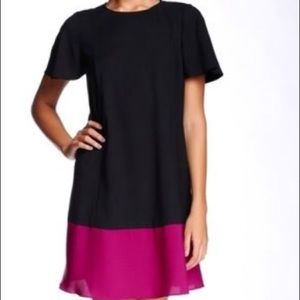 Rachel Zoe Annalise dress pink/Black xs